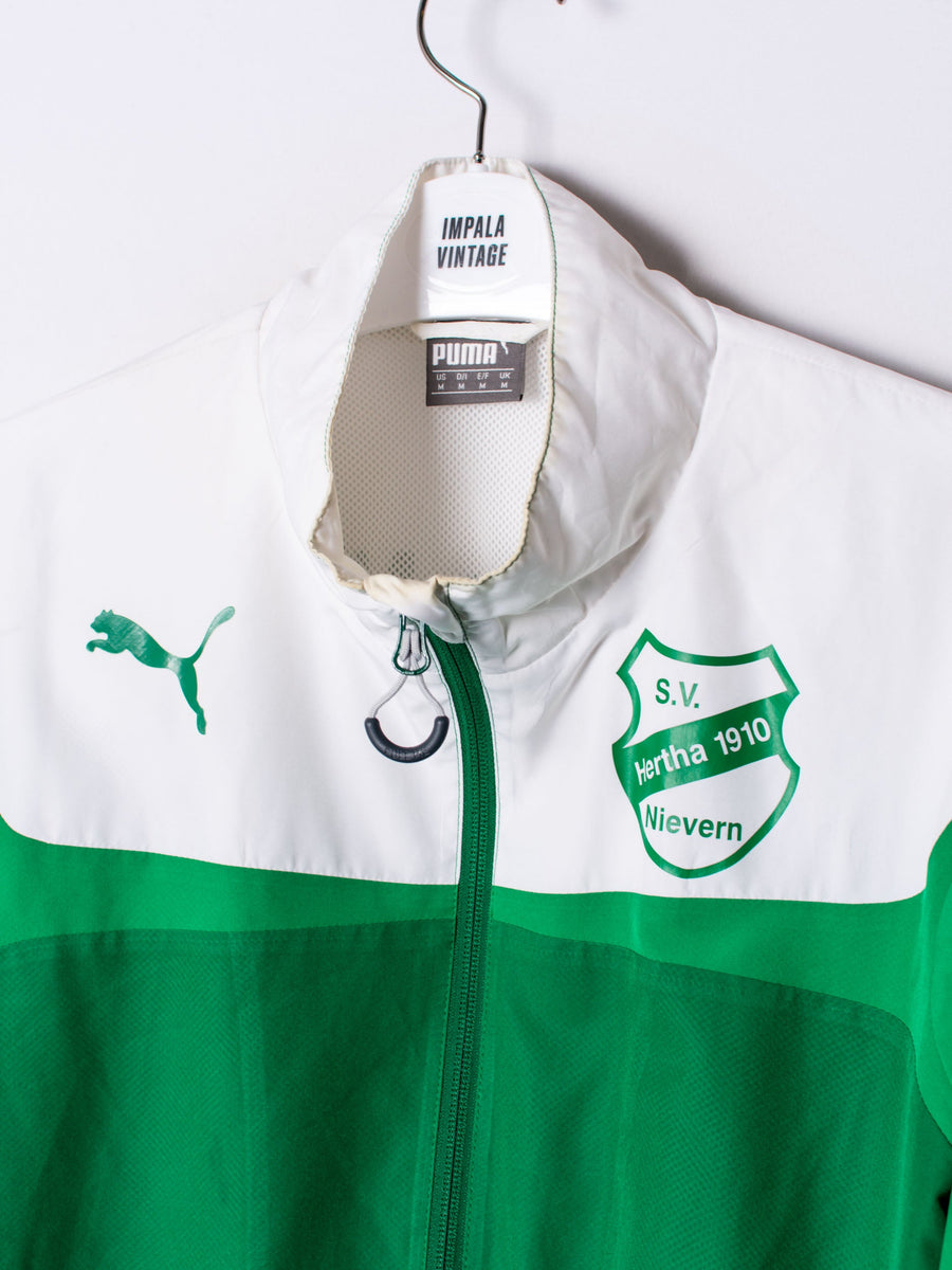 SV Hertha 1910 Puma Green & White Track Jacket