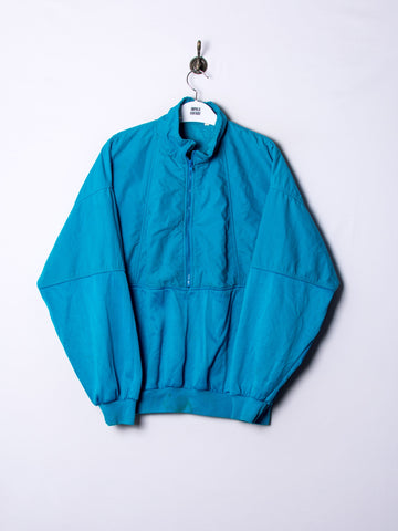 Blue Middled Zipper Sweatshirt