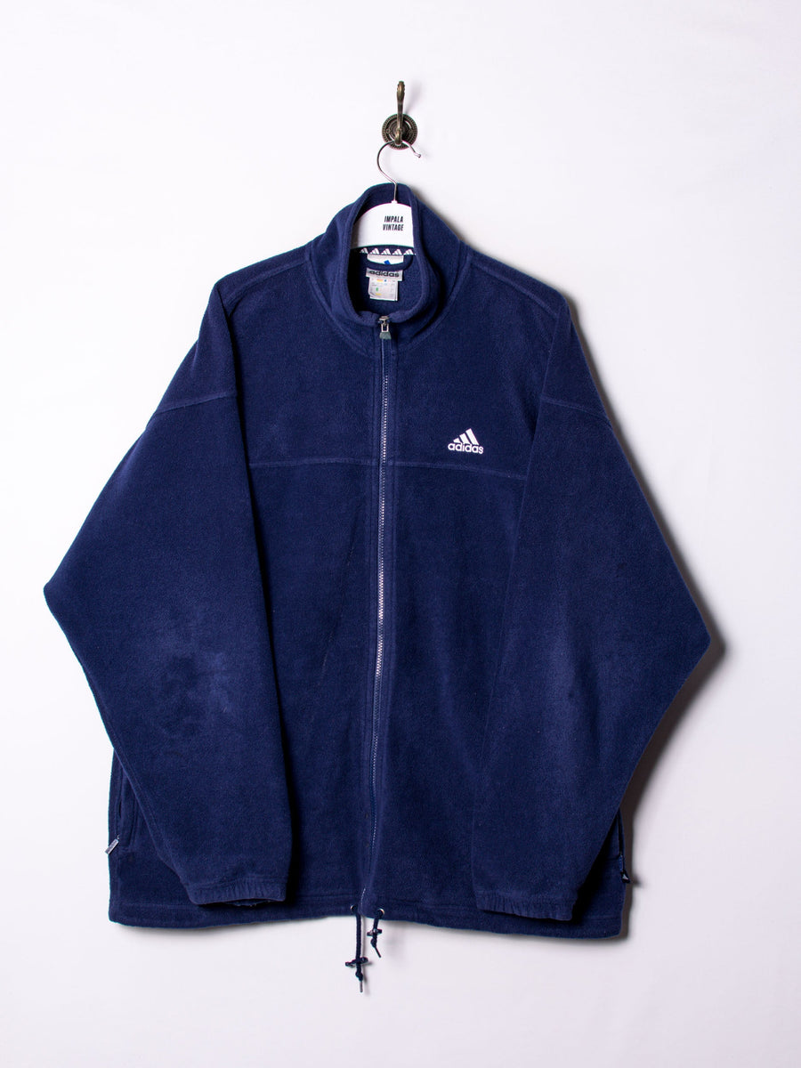 Adidas Navy Blue Zipper Fleece