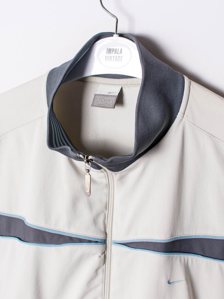 Nike White & Grey Track Jacket