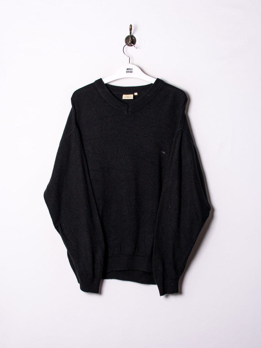 Camel Black V-Neck Sweater