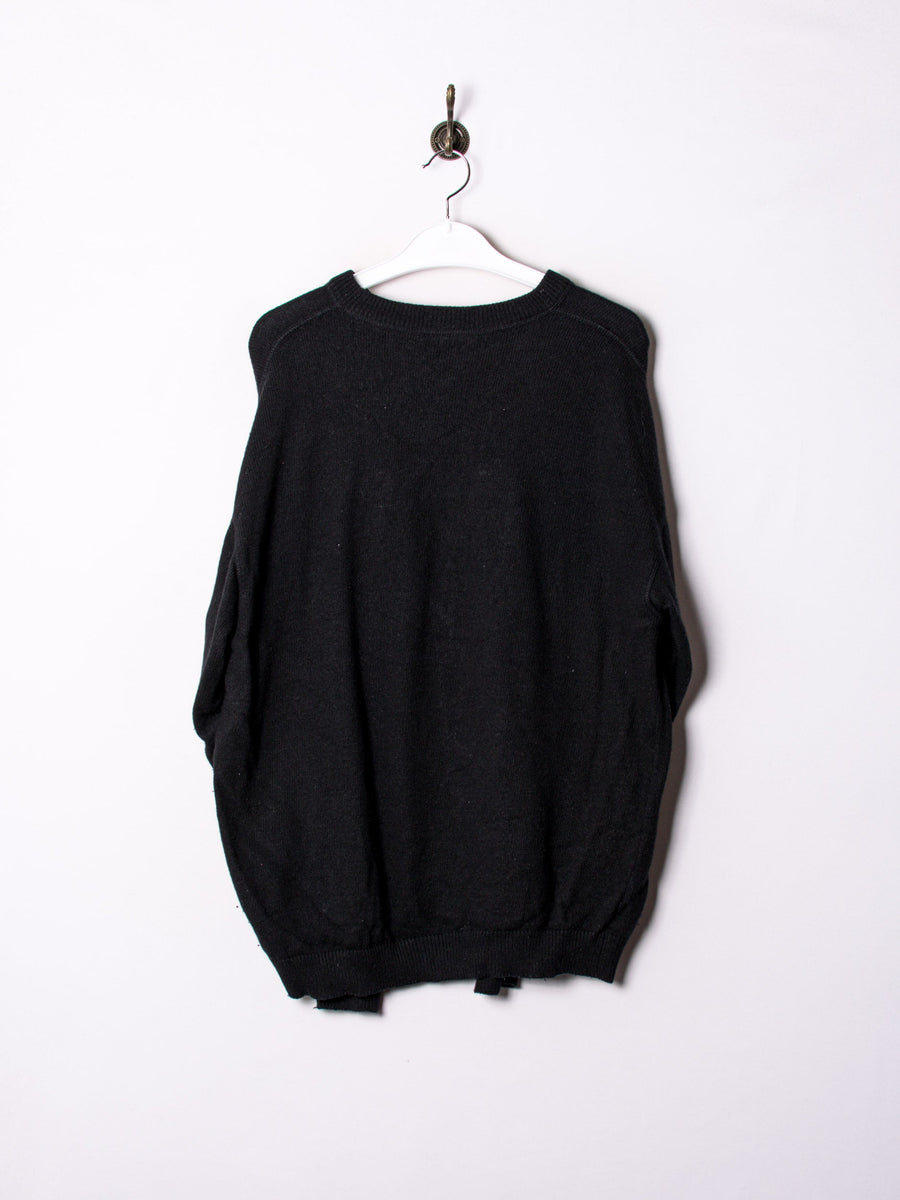 Camel Black V-Neck Sweater