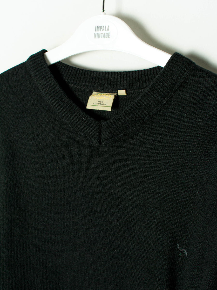 Camel Black V-Neck Sweater