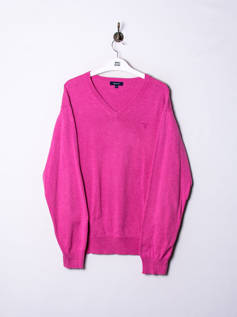 Gant Pink V-Neck Sweater