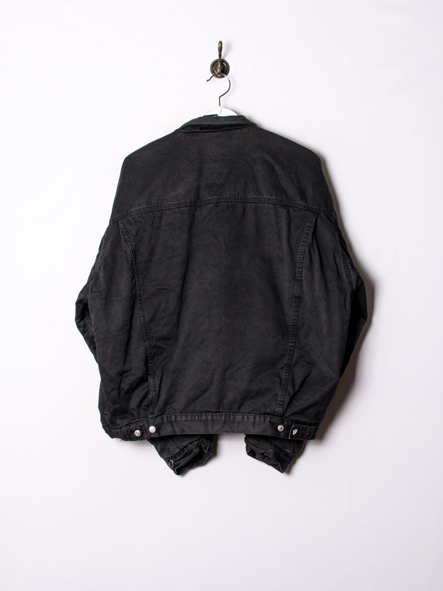 Diesel Full Black and Padded Denim Jacket