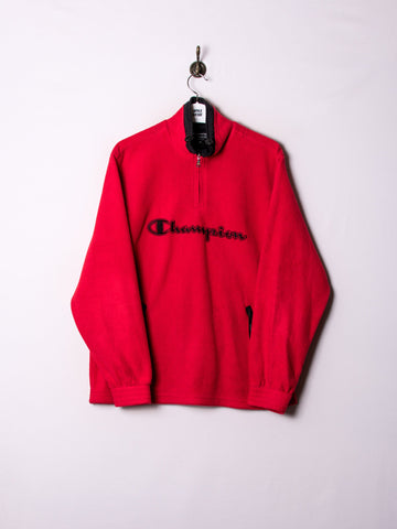 Champion Red 1/3 Zipper Fleece
