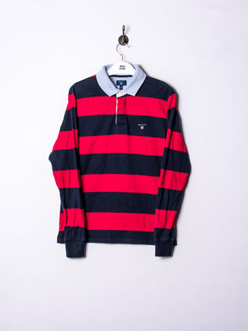 Gant Blue Red Long Sleeves Poloshirt
