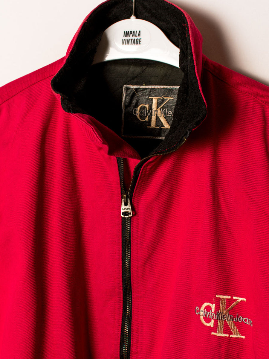 Calvin Klein Red Heavy Coat