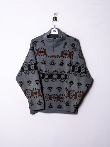 Grey 1/3 Zipper Fleece