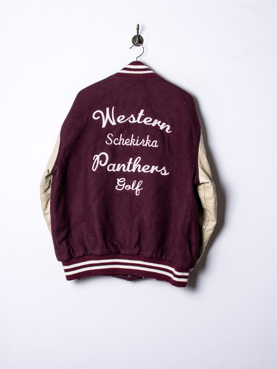 Western Panthers Golf Heavy Bomber Jacket