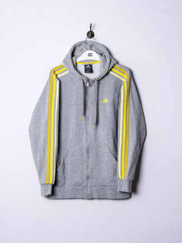 Adidas Yellow&Grey Zipper Hoodie