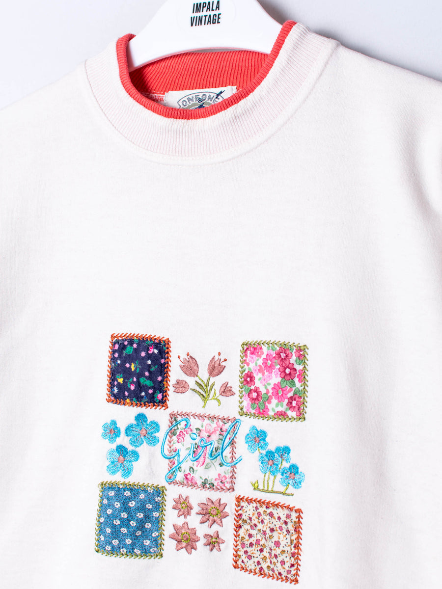 Girl Flower Sweatshirt