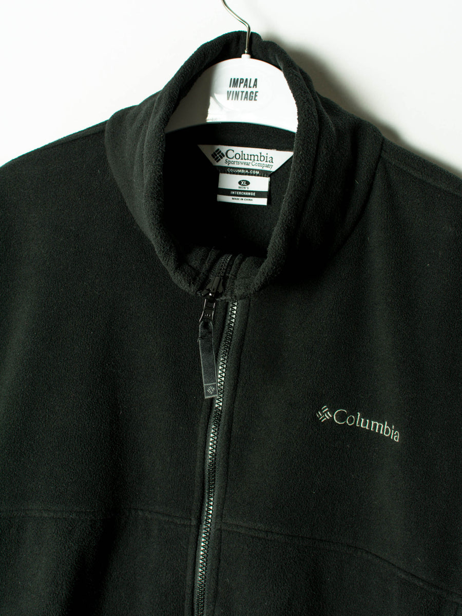 Columbia Black Zipper Fleece