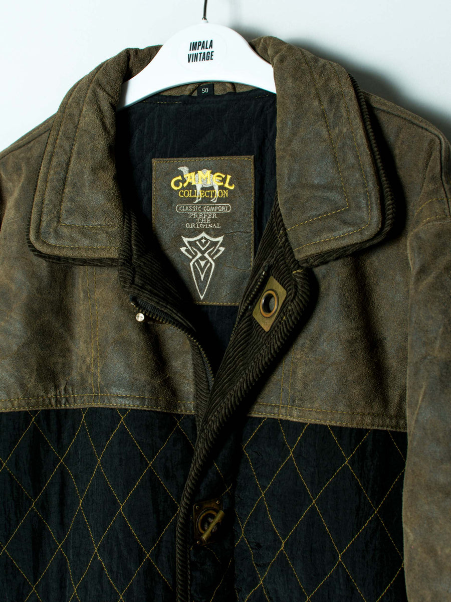 Camel Collection Leather Heavy Coat