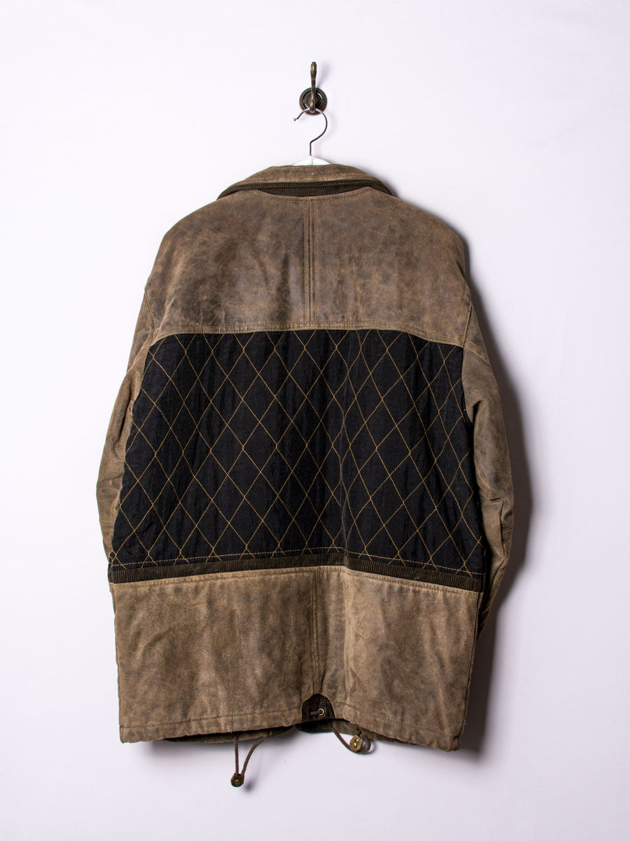 Camel Collection Leather Heavy Coat