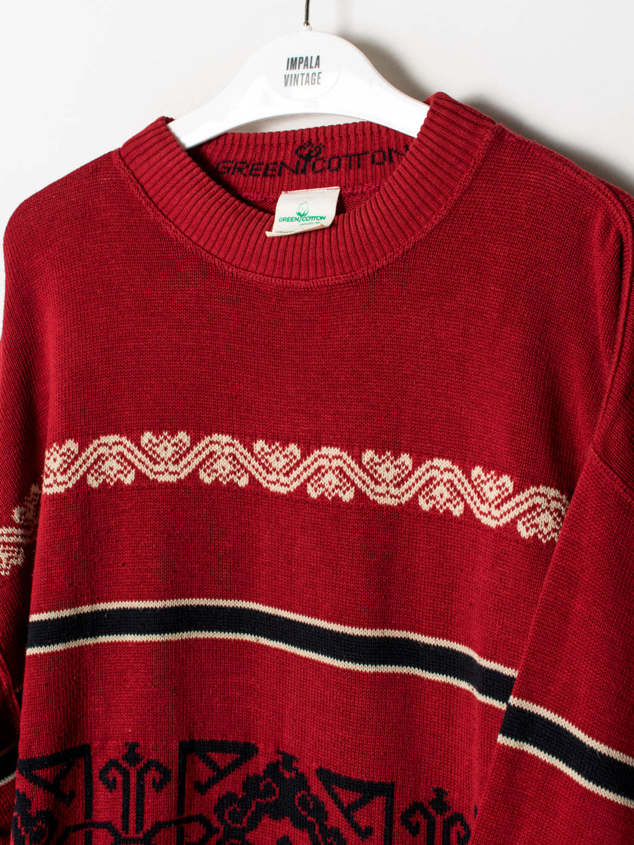 Green Cotton Sweater