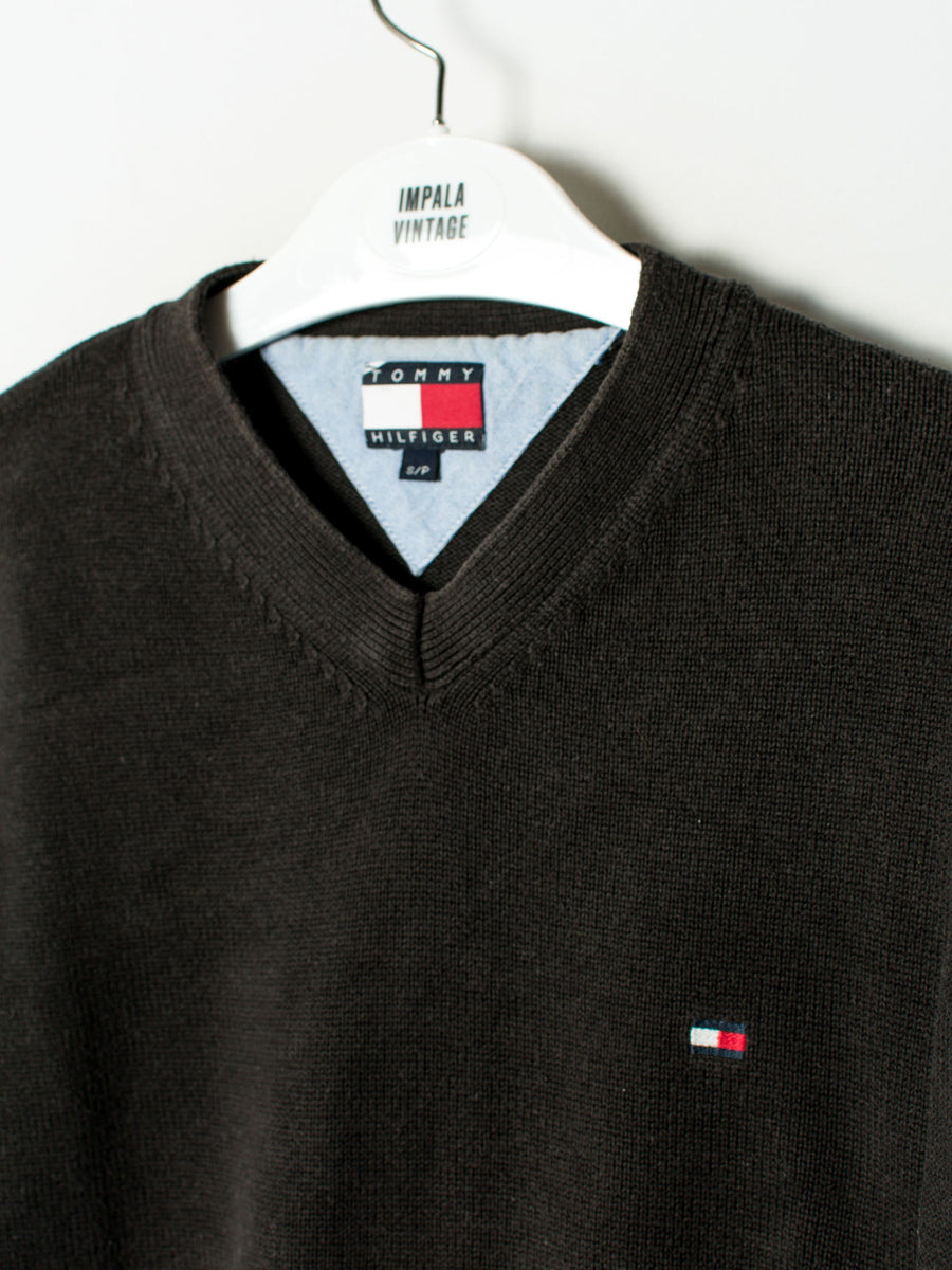 Tommy Hilfiger V-Neck Brown Sweater