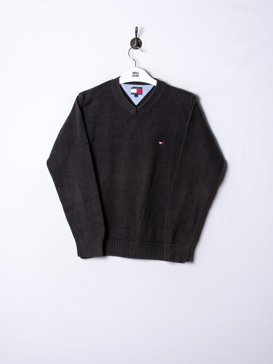 Tommy Hilfiger V-Neck Brown Sweater