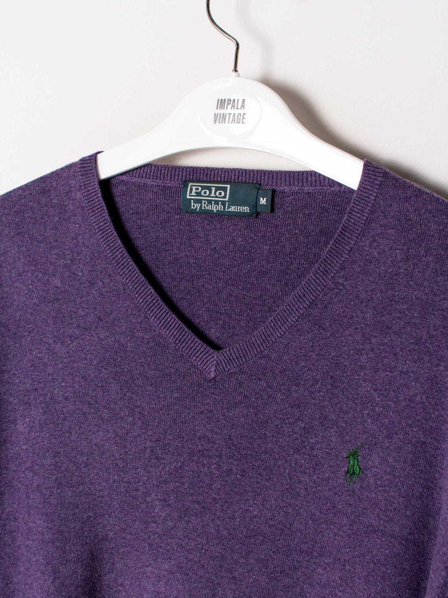Polo Ralph Lauren Purple V-Neck Sweater