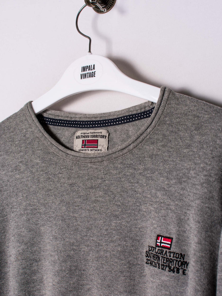 Southern Territory Grey Light Sweater