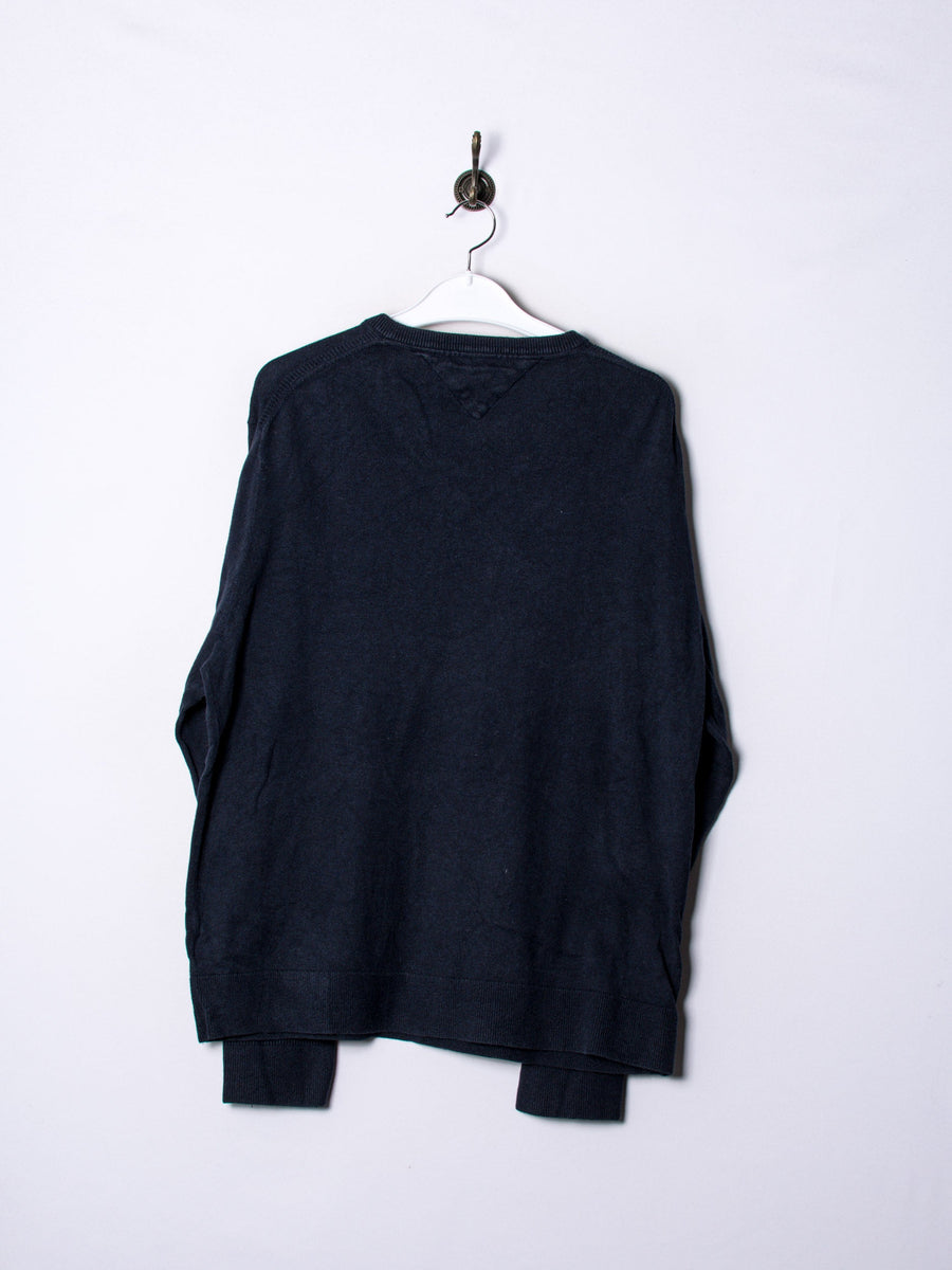 Tommy Hilfiger Navy Blue V-Neck Sweater