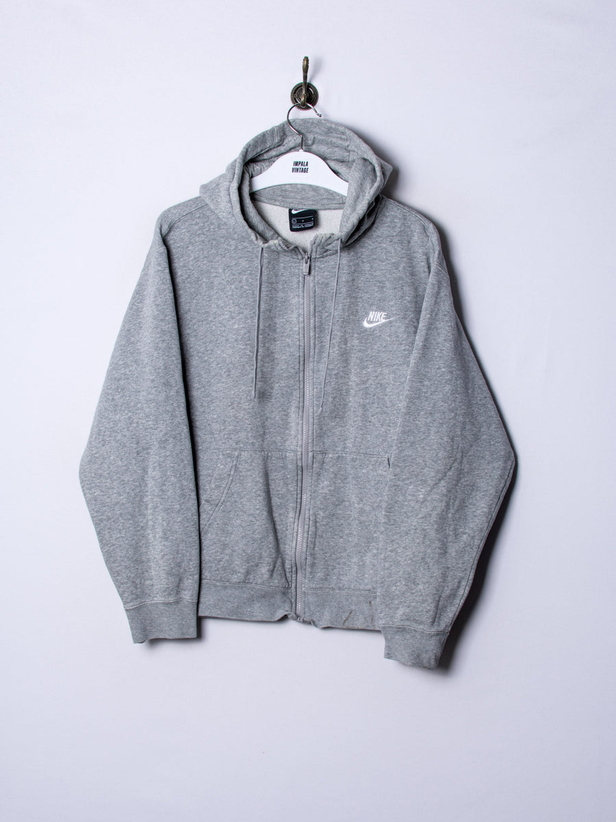 Nike Grey Zipper Hoodie