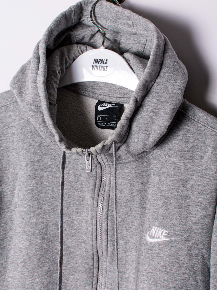 Nike Grey Zipper Hoodie