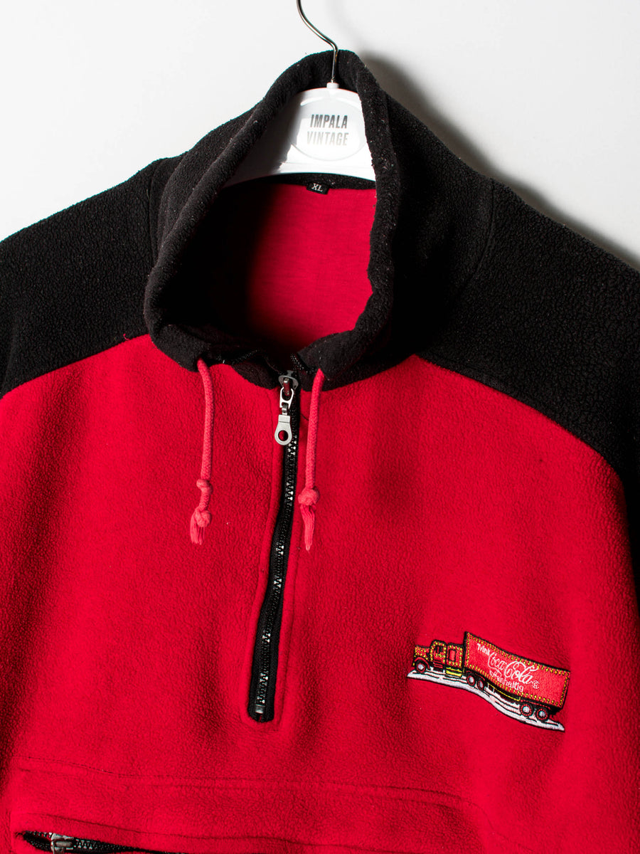 Cocacola Kangaroo Middle Zipper Fleece