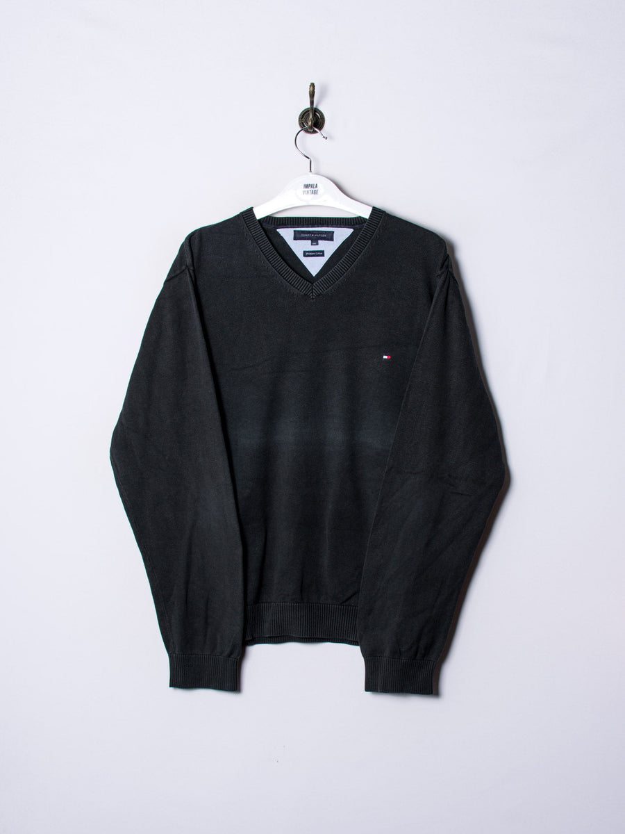 Tommy Hilfiger Black V-Neck Sweater