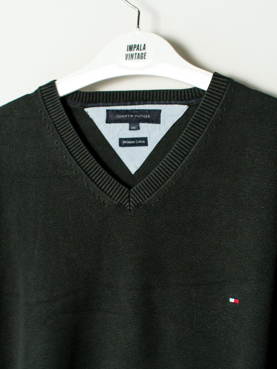 Tommy Hilfiger Black V-Neck Sweater