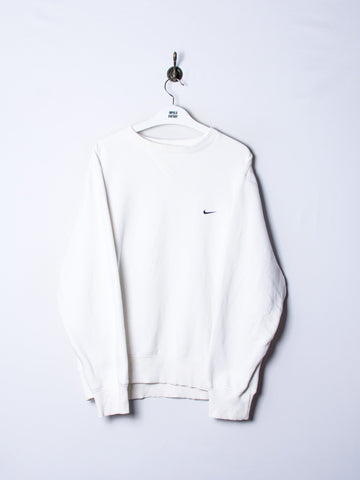 Nike White Roundneck Sweatshirt