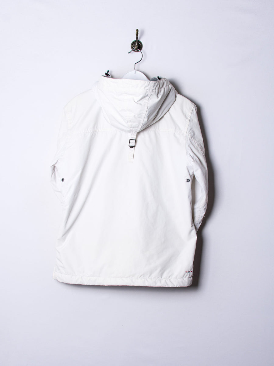 Napapijri White Taped Seams Kangaroo Coat