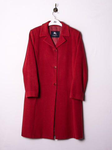 Burberry Red Wool Gabardine