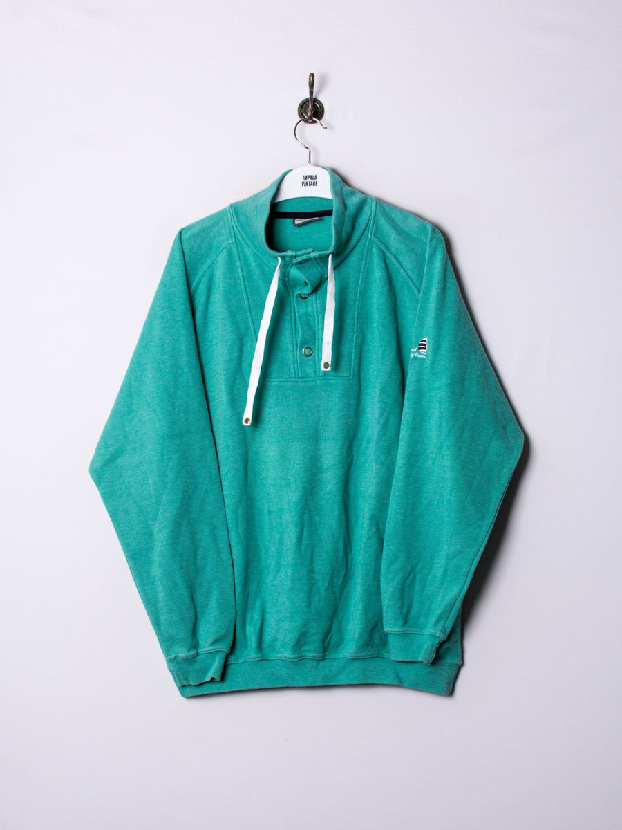 Wind Middle Buttoned Sweatshirt