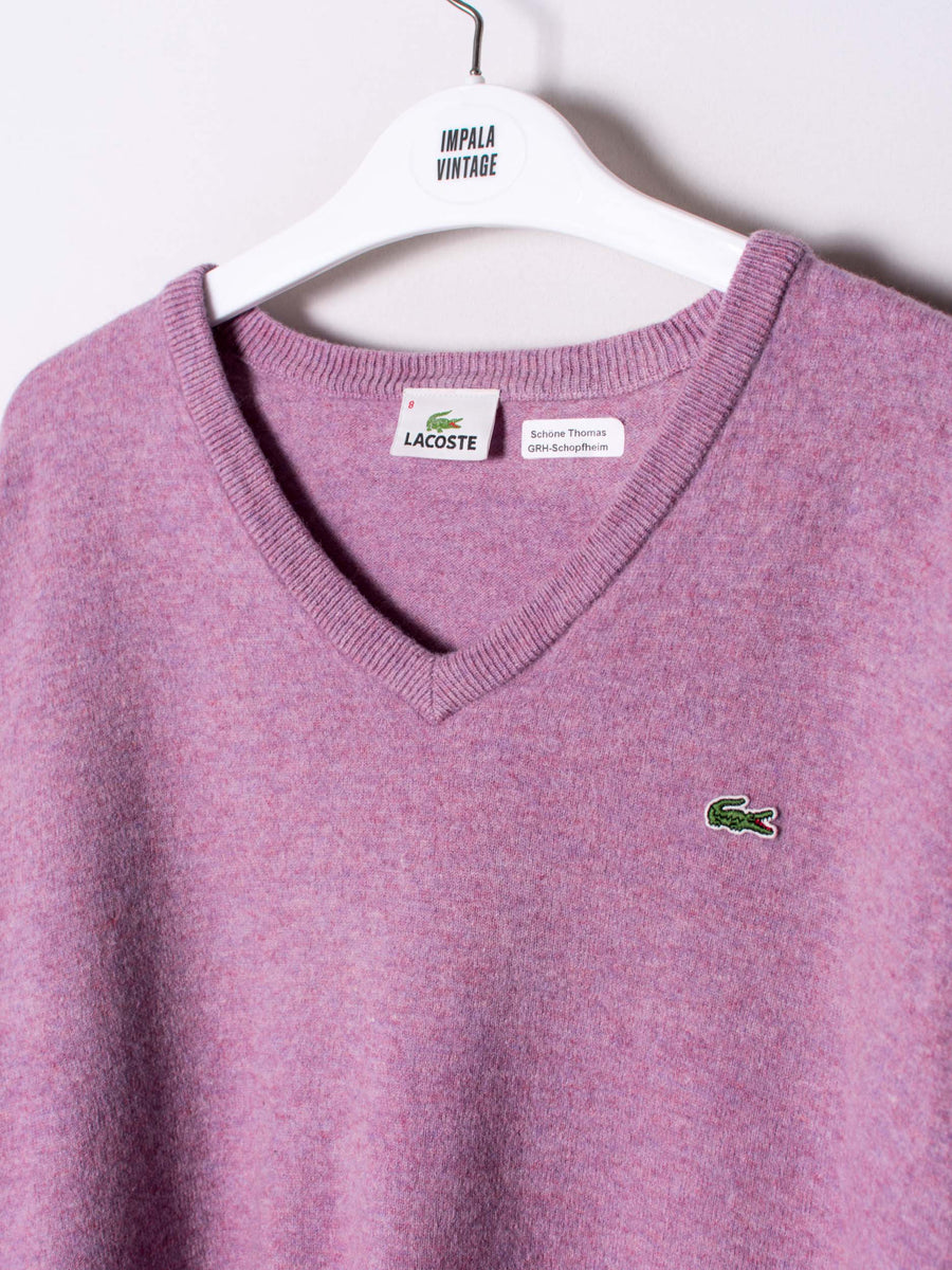 Lacoste Pink Pure New Wool Sweater