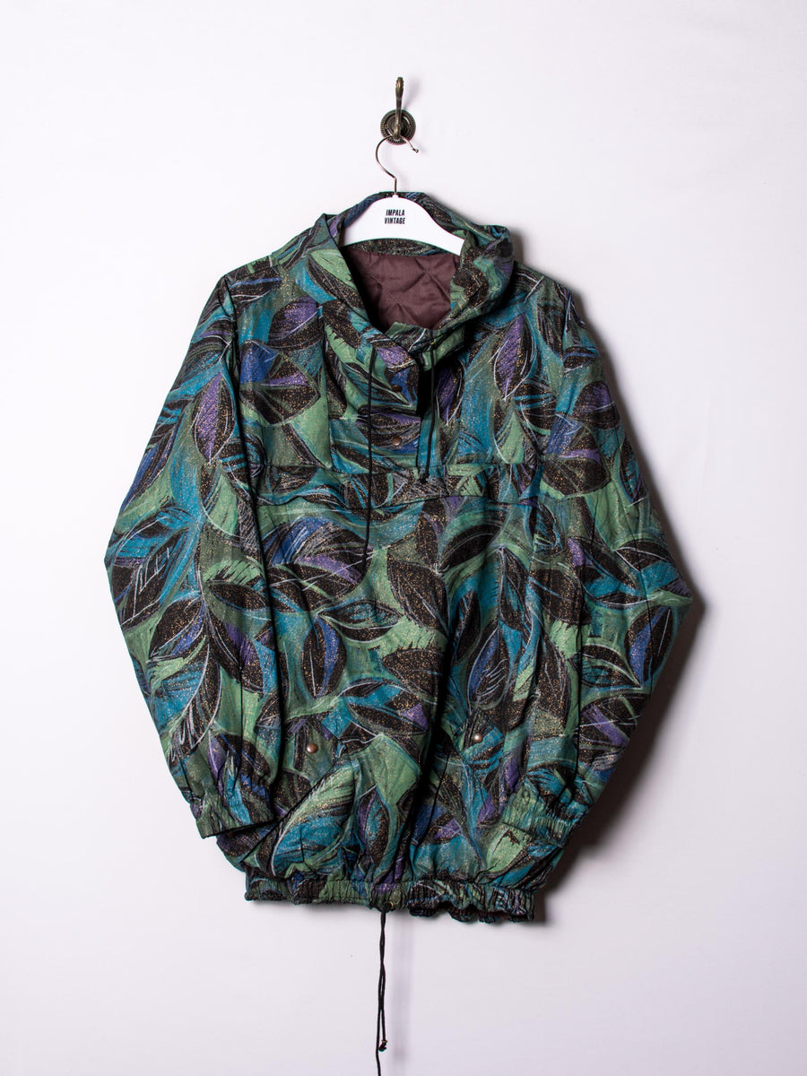 Leaves Middle Buttoned Kangaroo Jacket