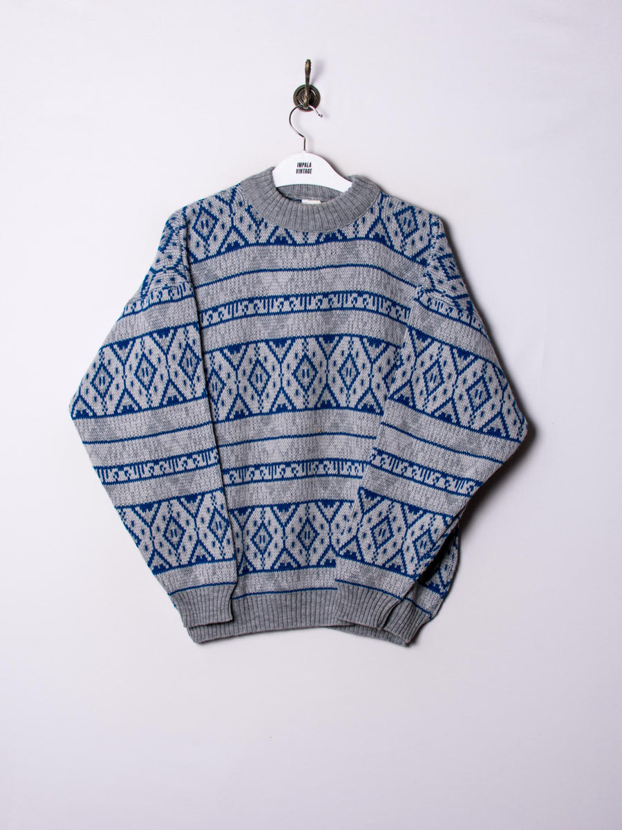 Blue Rhombuses Sweater