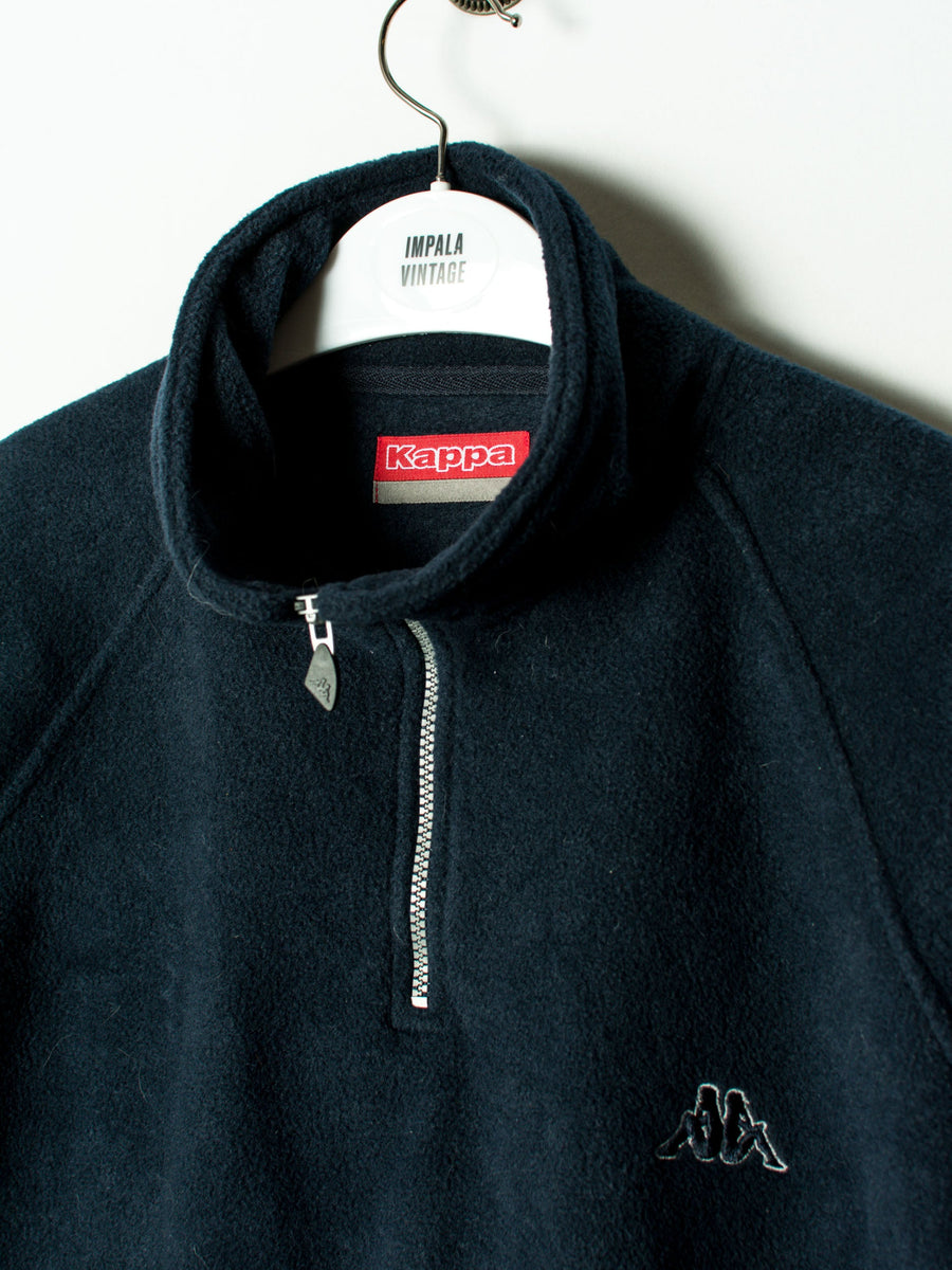 Kappa 1/3 Zipper Navy Blue Fleece