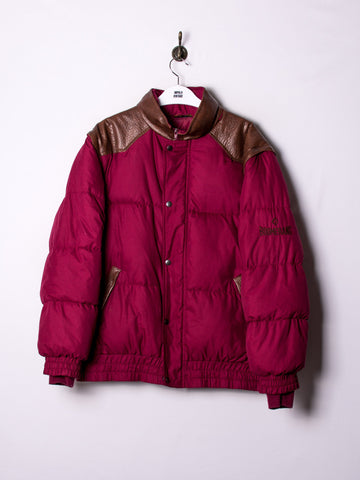 Boomerang Burgundy&Leatherer Padded Coat