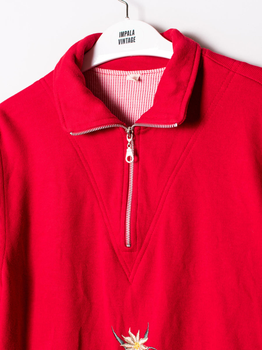 Winter Rose 1/3 Zipper Sweatshirt