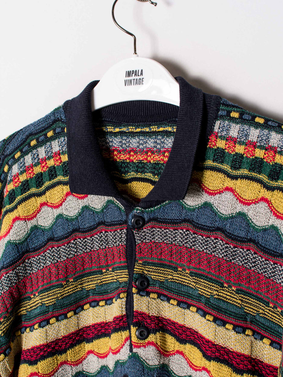 Coggy Style Middle Buttoned Sweater