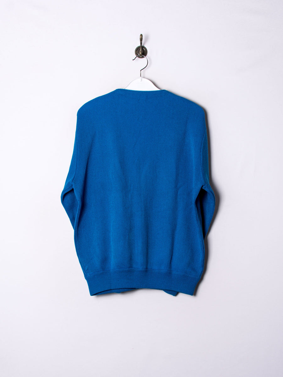 Lacoste Silver Logo Blue Cardigan