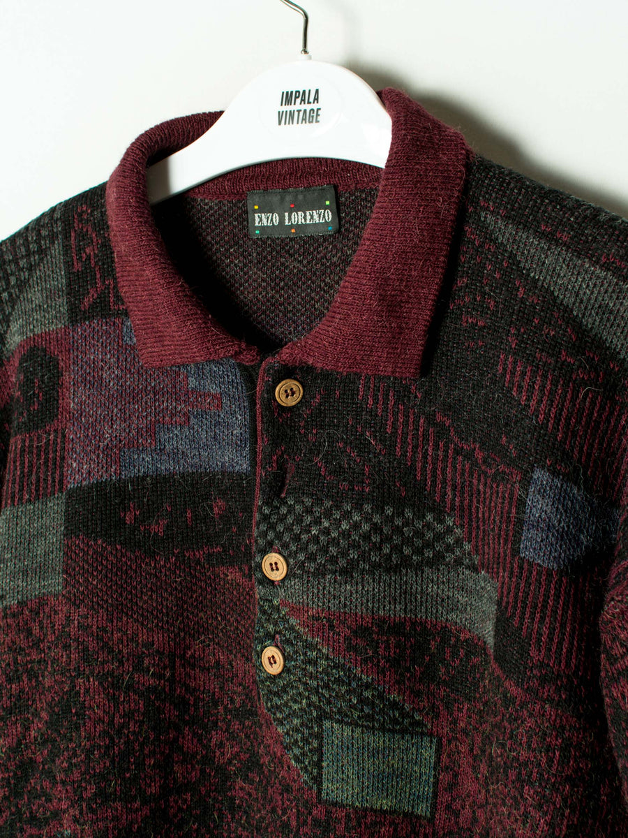 Enzo Lorenzo Buttoned Sweater