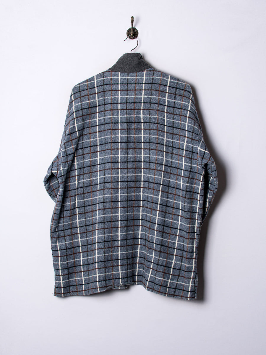 Street Wave Zipper Flannel Sweatshirt