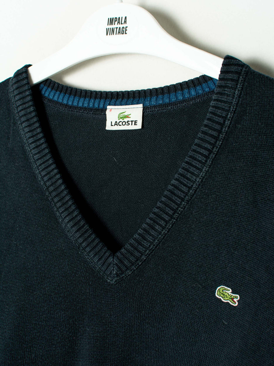Lacoste V-Neck Navy Blue Sweater