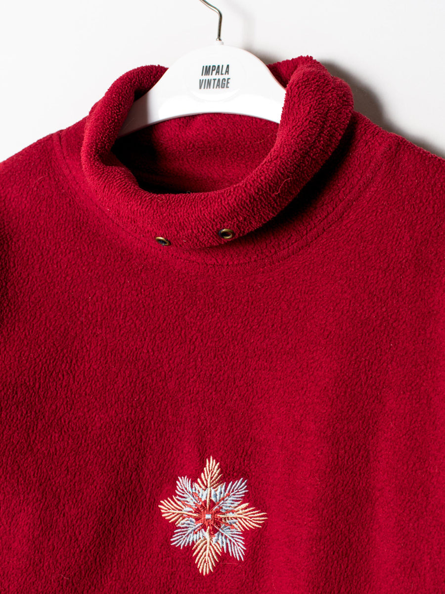 Snow Flower Turtleneck Fleece