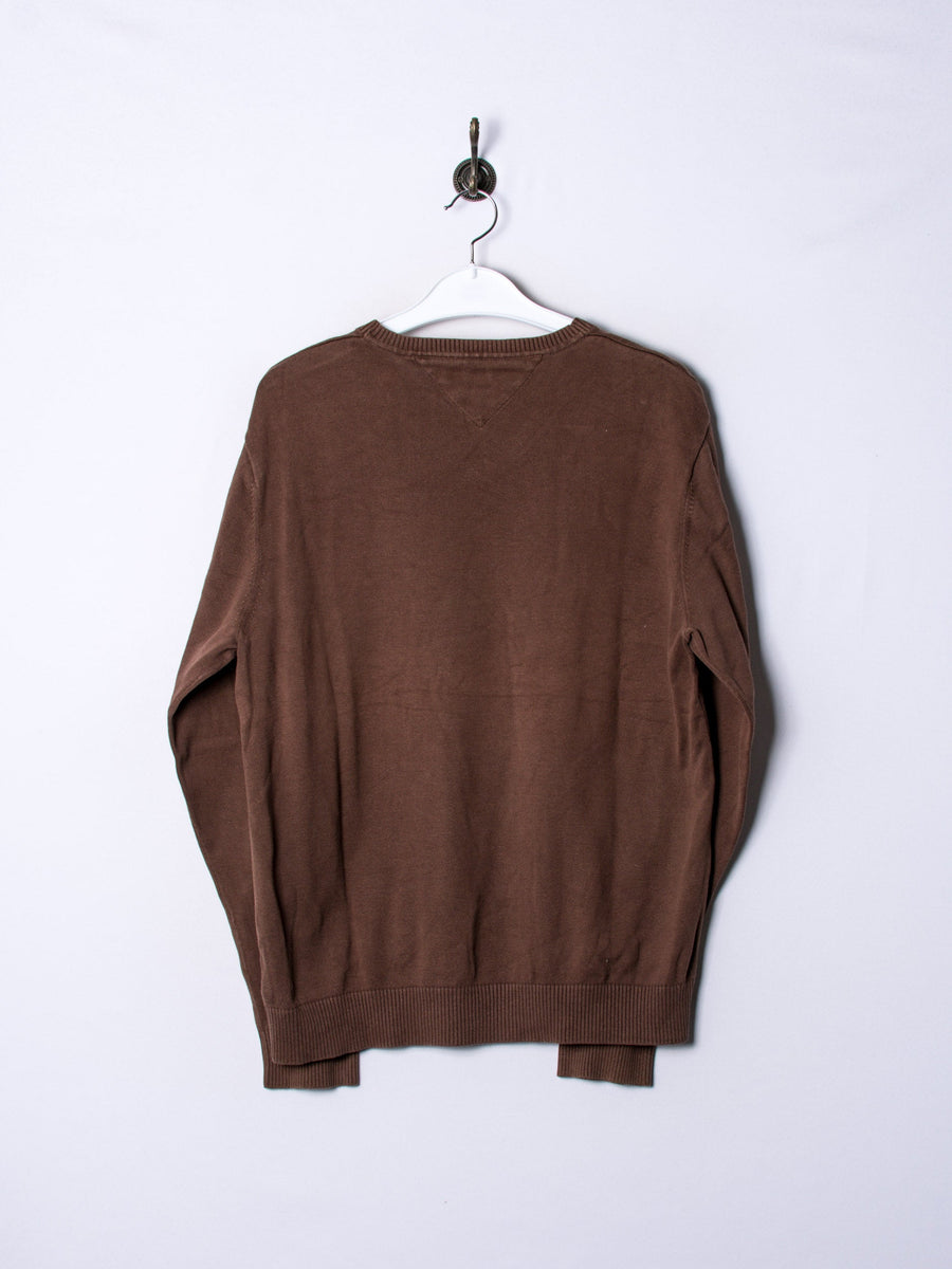 Tommy Hilfiger V-Neck Brown Sweater