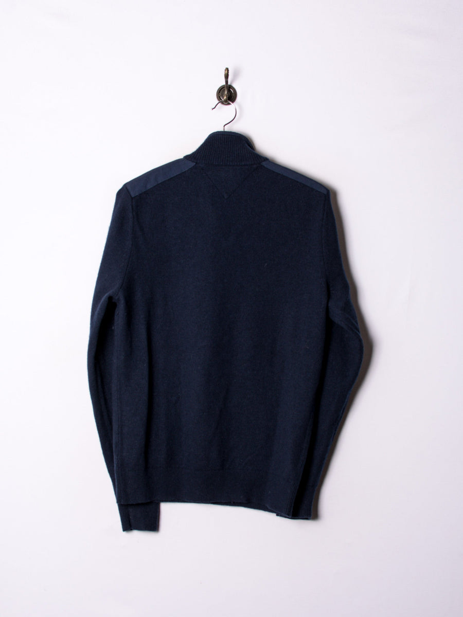Tommy Hilfiger Navy Blue 1/3 Zipper Sweater