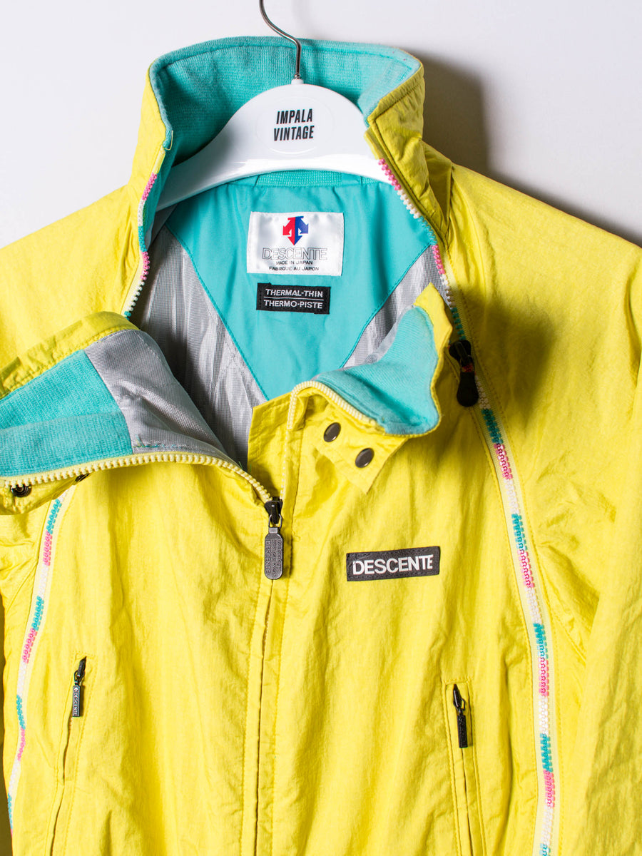 Descente Fabric Entrant SC Thermal-Thin Thermo Piste Vintage Ski Suit