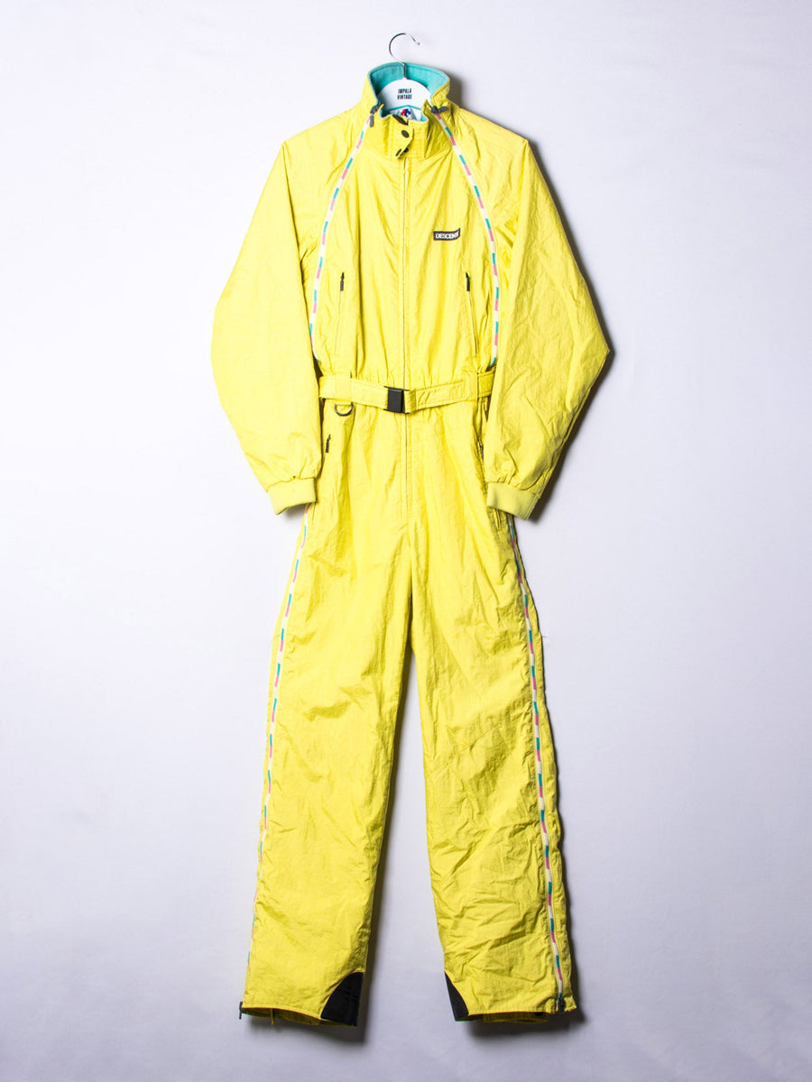 Descente Fabric Entrant SC Thermal-Thin Thermo Piste Vintage Ski Suit